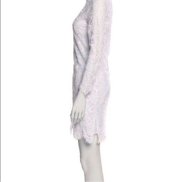 Frame White Long Sleeve Lace Cover Up Dress - Picture 2 of 7